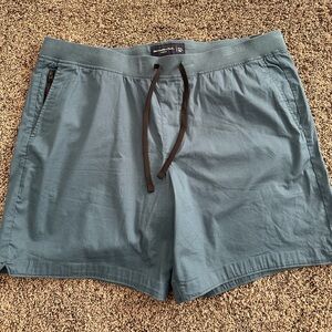 NWT Abercrombie A&F Court Short Drawstring Dark Blue/Grey Gray 6” XXL Men’s
